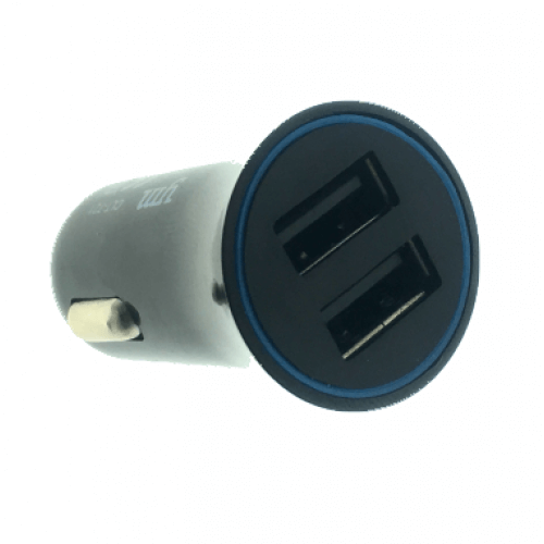 Youcase Autolader 2.1A Dubbele USB poort zwart