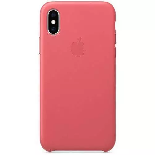 Apple iPhone XS Max leren hoes - Peony Pink