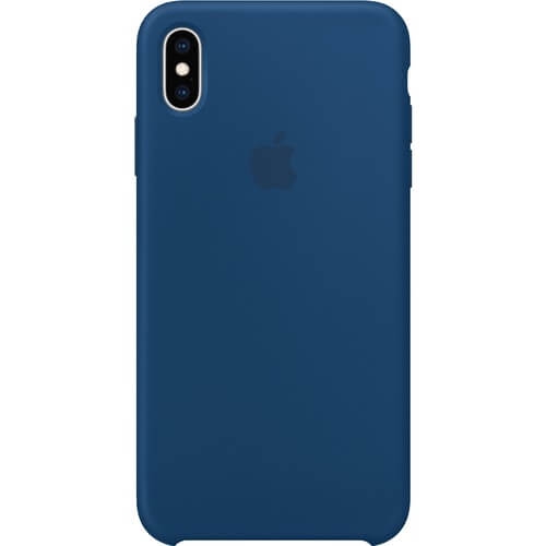 Apple iPhone XS Max Siliconen Case - Blauw