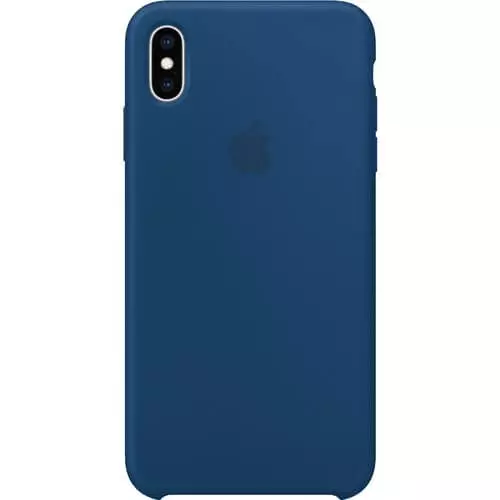 Apple iPhone XS Max Siliconen Case - Blauw