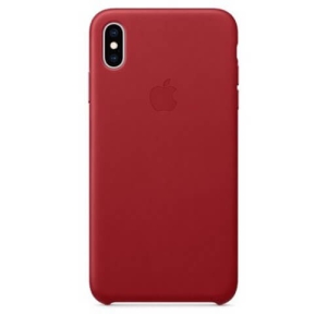 Apple Lederen Back Cover voor iPhone XS Max - Rood