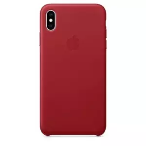 Apple Lederen Back Cover voor iPhone XS Max - Rood